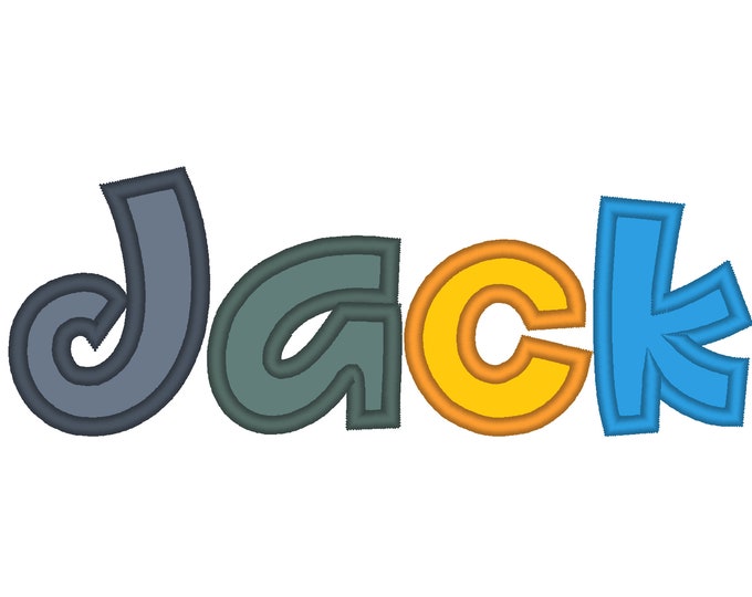 Baby boy Applique Font playful alphabet uppercase and lowercase and numbers machine embroidery designs 1.5, 2, 2.5, 3, and 4 inches BX incl