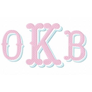 Cowboy western boy Monogram Drop Shadow font duo Font Machine Embroidery Designs Alphabet Letters Fill Stitch BX and other formats