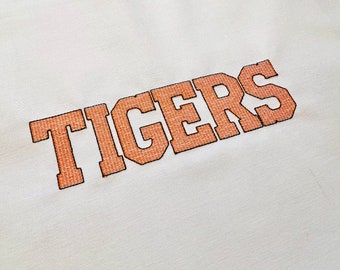 Sport Athletic light stitch block type Font varsity collegiate alphabet machine embroidery designs sizes 1.2 up to 5.1 inch monogram BX