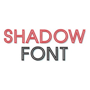 Shadow Athlete Block Font machine embroidery designs satin stitch outline and fill stitch shadow monogram letters numbers sizes 2 to 3.5 in