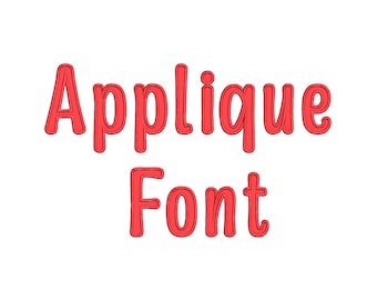 Diseños de bordado a máquina de monogramas con fuente de aplique redondeado, alfabeto, tamaños medianos y grandes, desde letras y números de 3 a 5 pulgadas, y BX