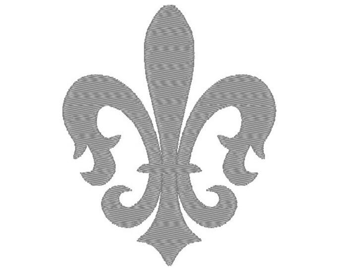 Fleur de lis outline fill designs, many mini sizes (.pes .hus .dst .vp3 .vip .xxx .exp .jef)  - embroidery fillstitch embroidery design