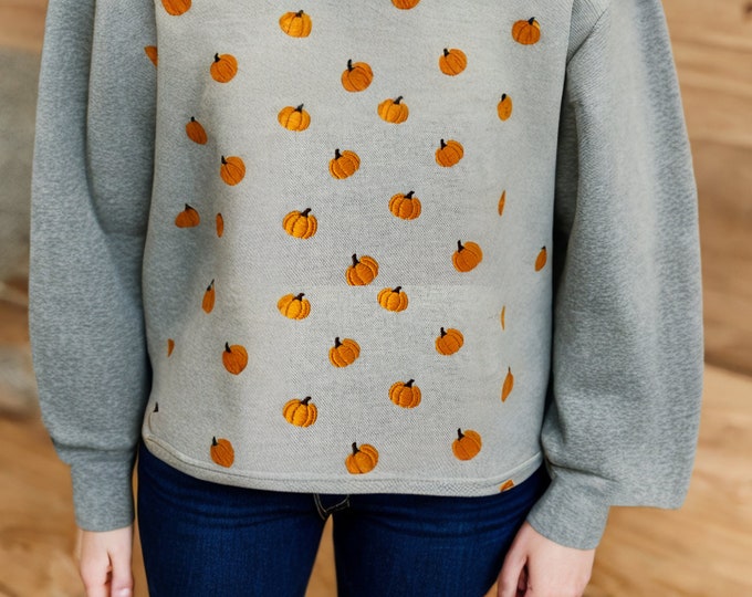 Little Pumpkin embroidery design Small Pumpkin Fall Thanksgiving Monogram accent machine embroidery design assorted mini sizes baby pumpkins