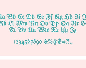 Fairy tale Font machine embroidery designs in mini sizes from 0.5 up to 1.5 inches gothic medieval old book alphabet monogram, BX included