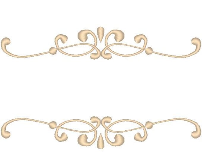 Monogram Border curls font frame machine embroidery designs INSTANT DOWNLOAD multiple sizes Monogram Frame embroidery digital designs