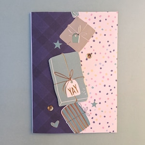 Birthday Card - Yay Presents with Personalised Envelope