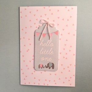 Tarjeta de bebé - Hola Pequeño con Sobre Personalizado