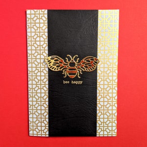 Just Because Card -  Bee Happy with Personalised Envelope