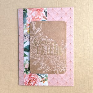 Just Because Card -  Floral Fabulous Friend with Personalised Envelope
