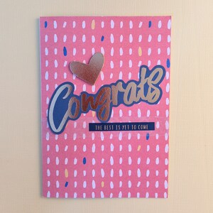 Tarjeta de felicitación - Lo mejor está por venir con sobre personalizado