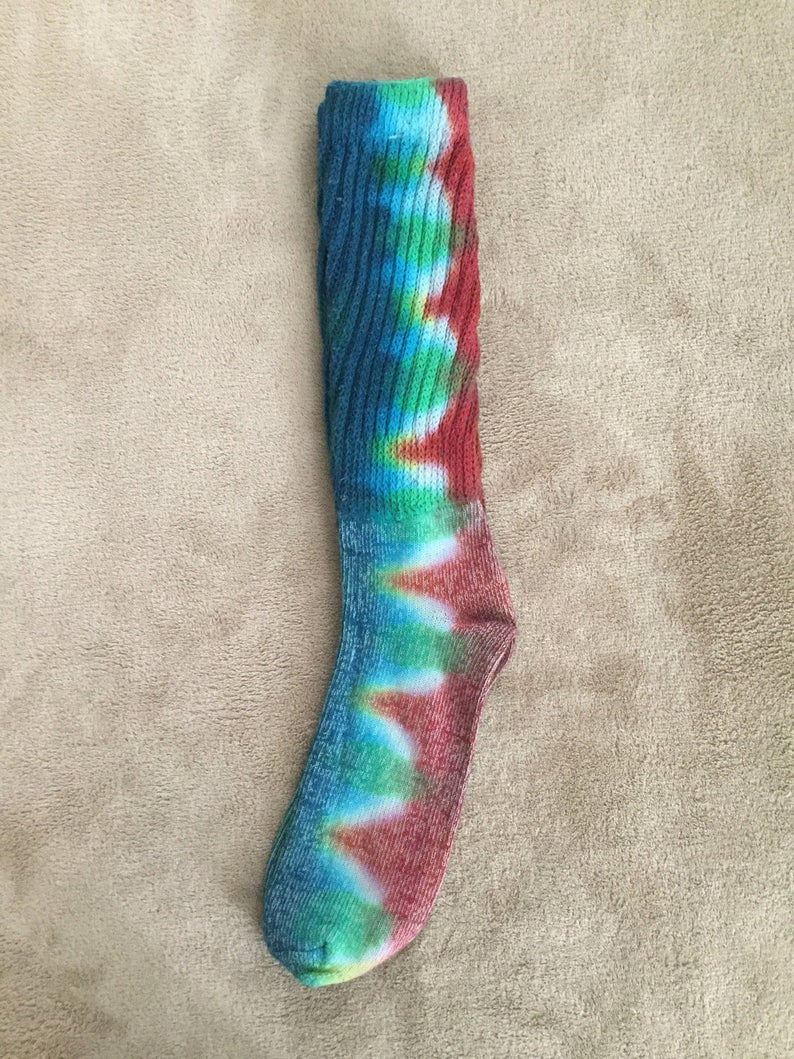 Wisperwood Tie-Dye Unisex ScrunchSlouch Socks Free Shipping within the U.S.
