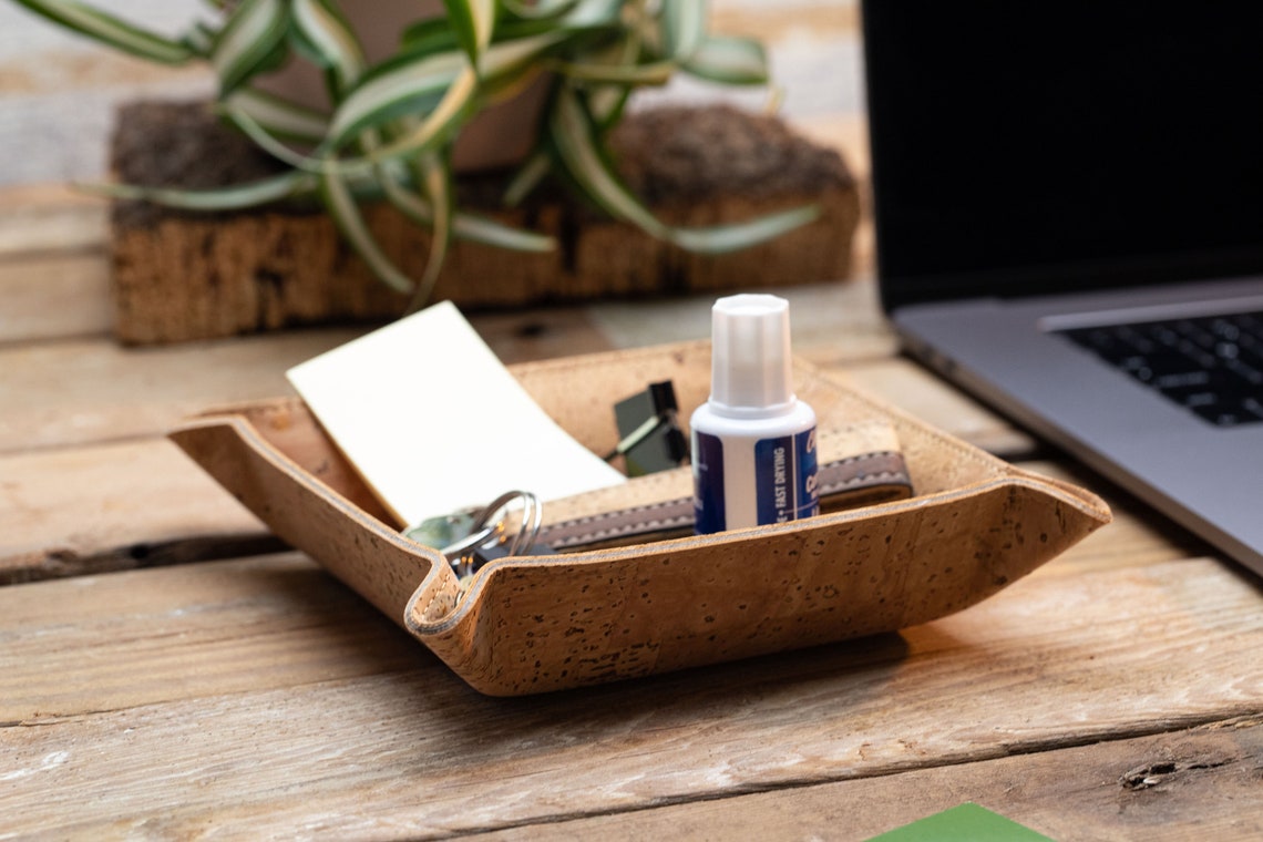 Valet Tray Desk Key Holder Made in Cork Etsy