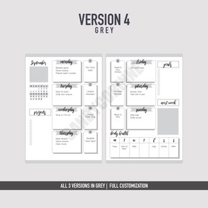 Bullet Journal Weekly Printable | Bullet Journal Weekly Layout | A5 ...