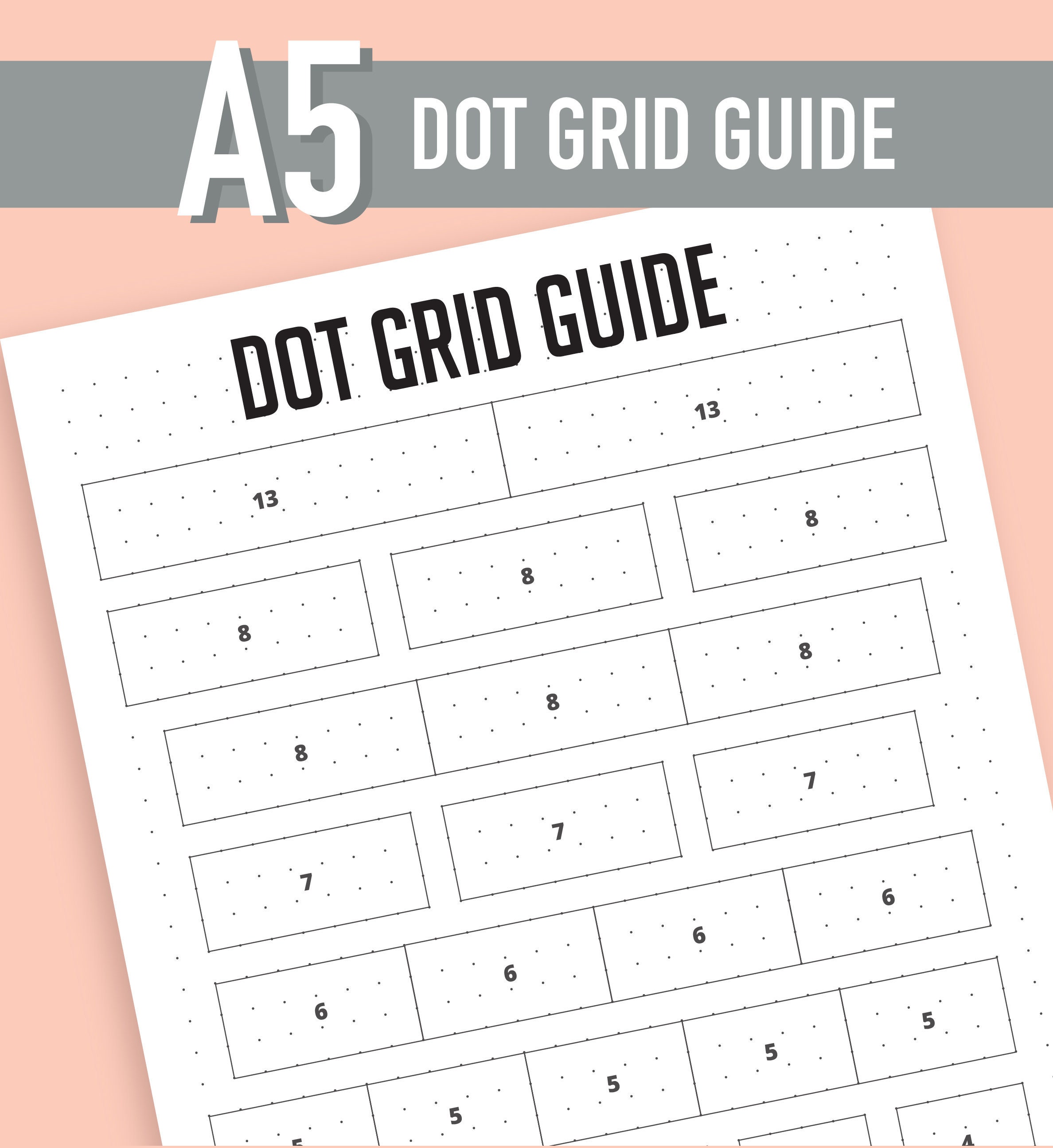 What dot grid size is best for bullet journaling?