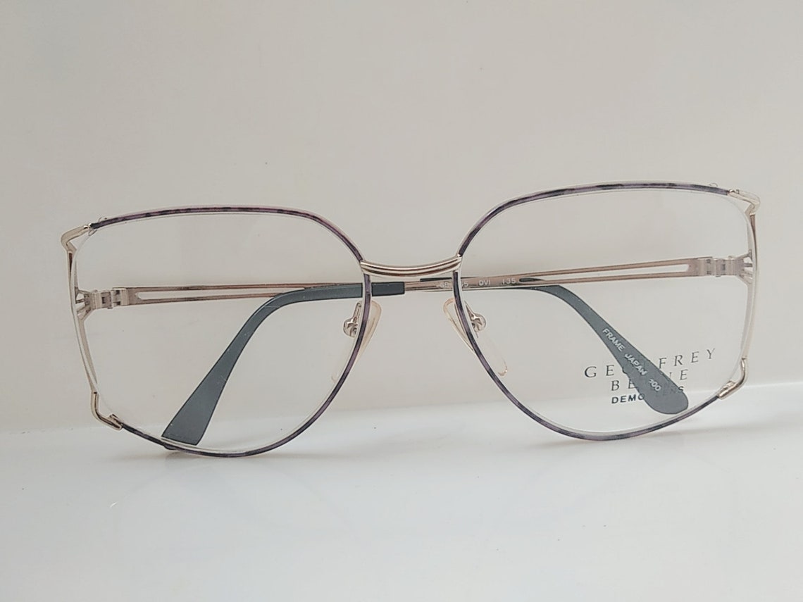Vintage 80s Geoffrey Beene GB 1065 Gold Eyeglasses Frame | Etsy