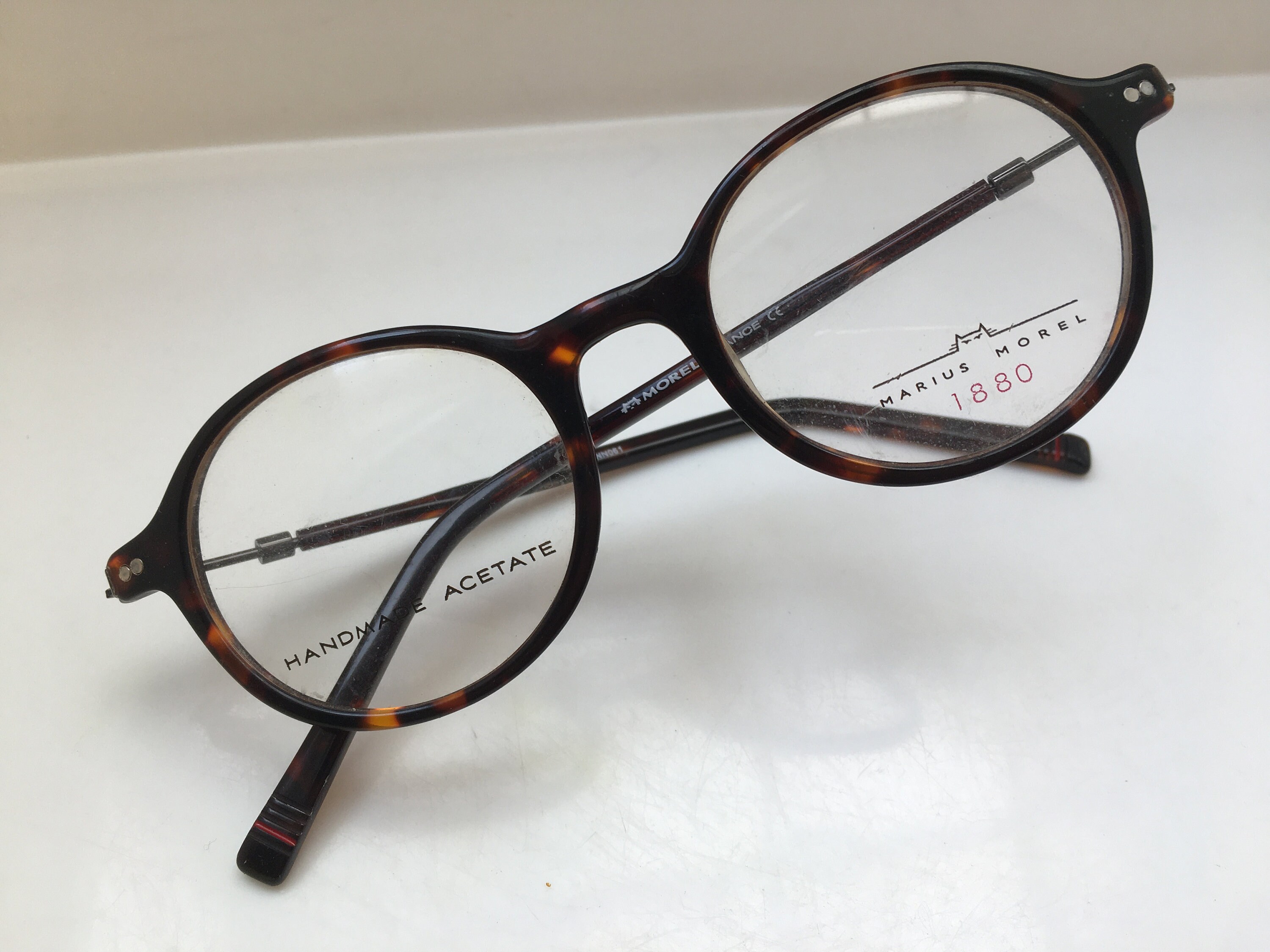 Vintage Marius Morel 1880 Handmade Tortoise Acetate Eyeglasses Etsy