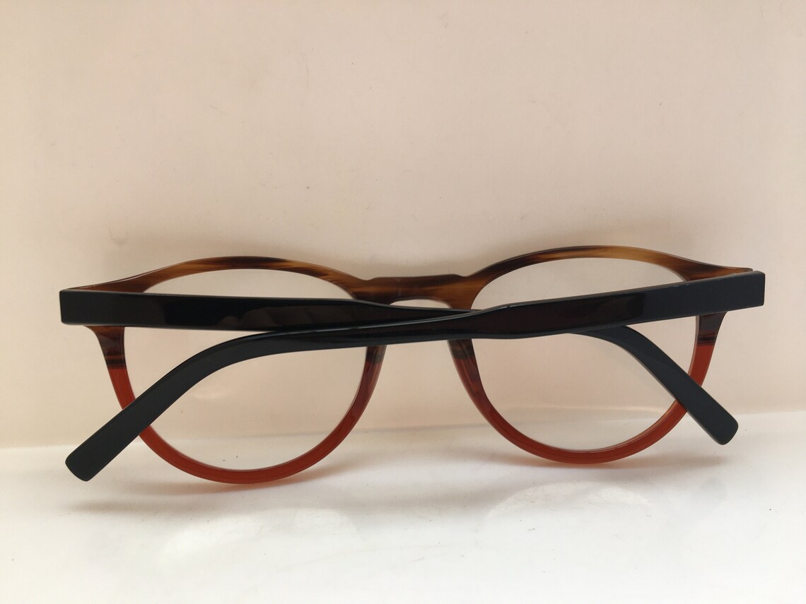 Handmade Brown Keyhole Bridge Eyeglasses Frame Preppy Ivy Etsy