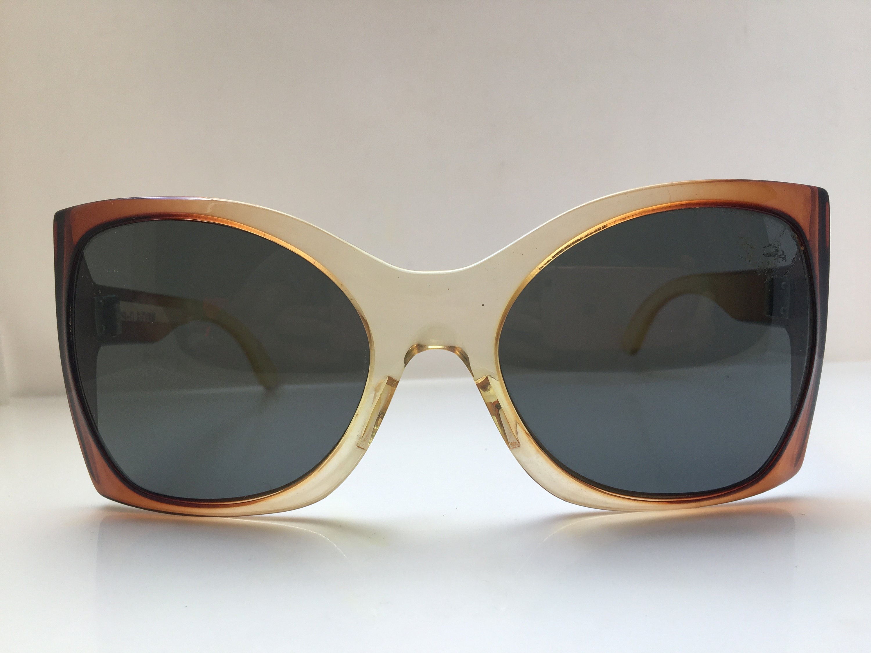 Vintage 70s Woman Sunglasses Glasses lens N.O.S Italy Etsy