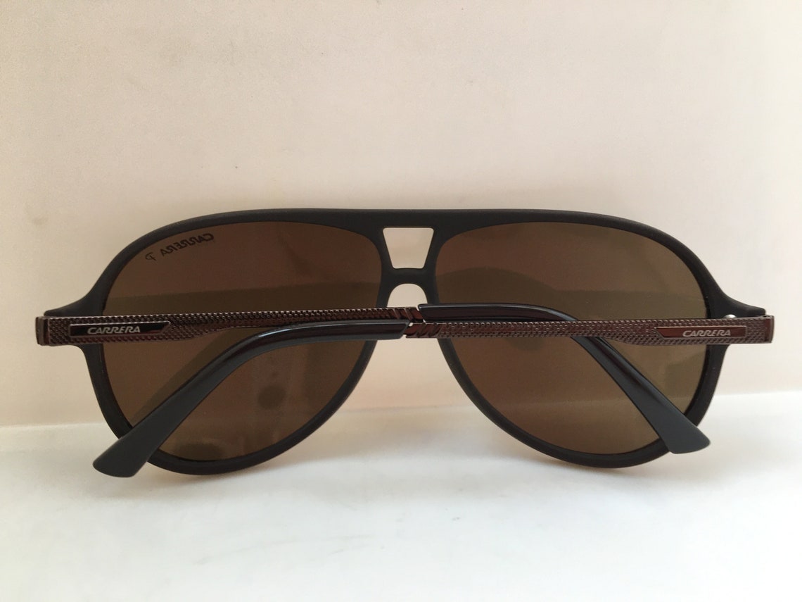Vintage Carrera Brown Aviator Sunglasses Frame New Old Stock Etsy