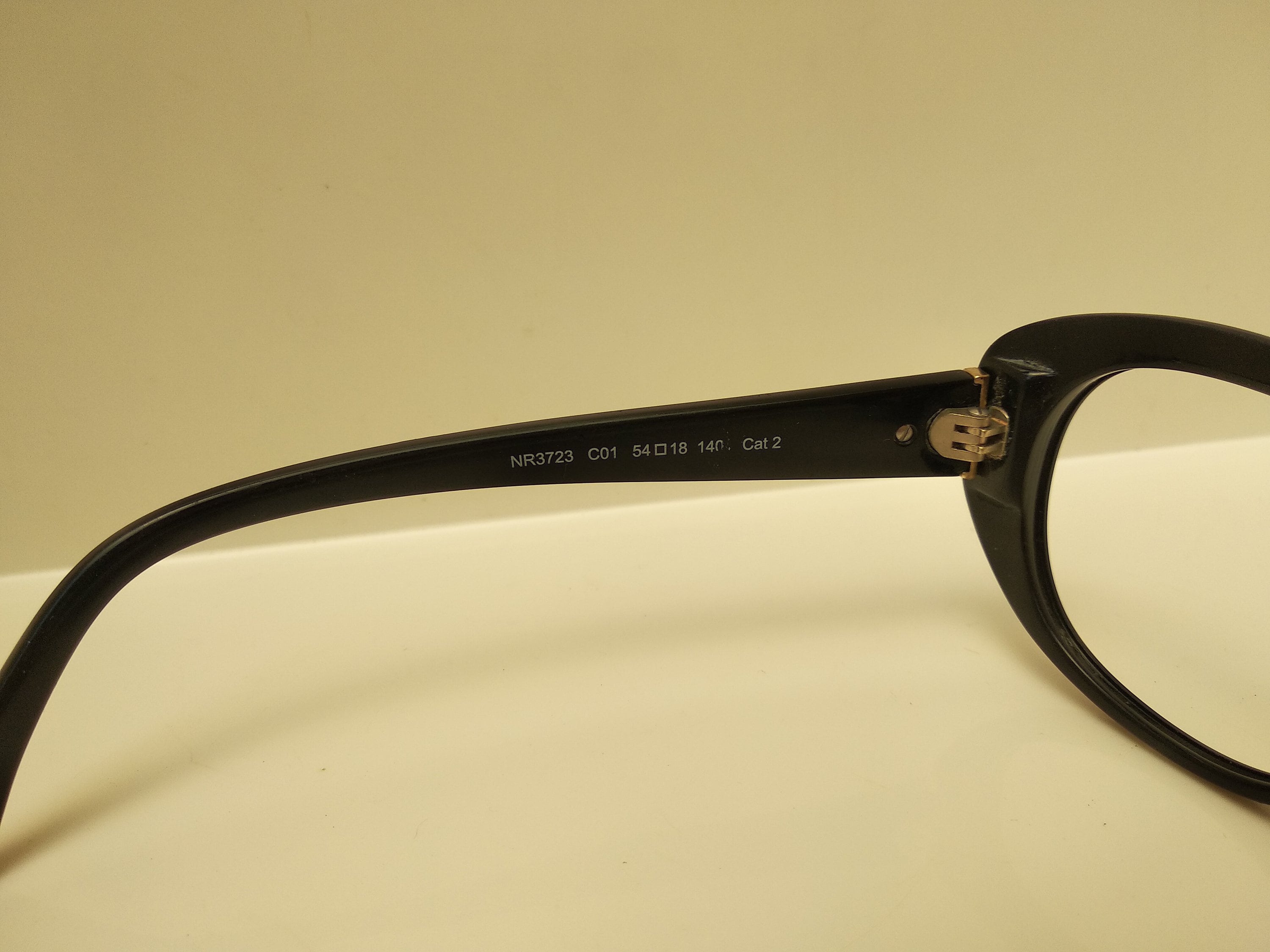 Vintage 80s NINA RICCI NR 3723 Black Eye Glasses Frame