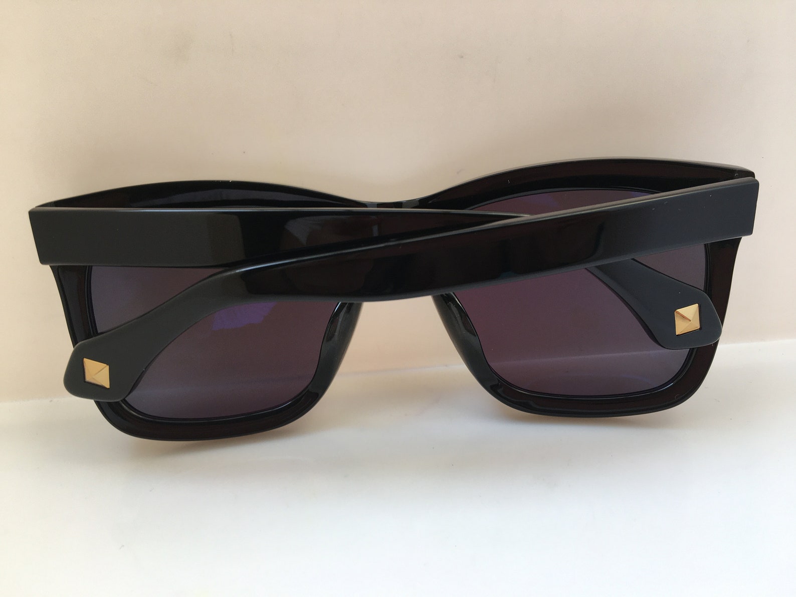 Handmade Navy Blue Acetate Sunglasses Bold Higher Curved Etsy