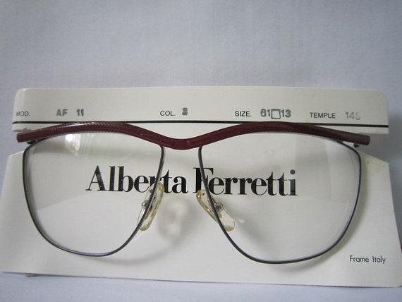 Vintage 90s Alberta Ferretti Woman Eye Glasses Fr