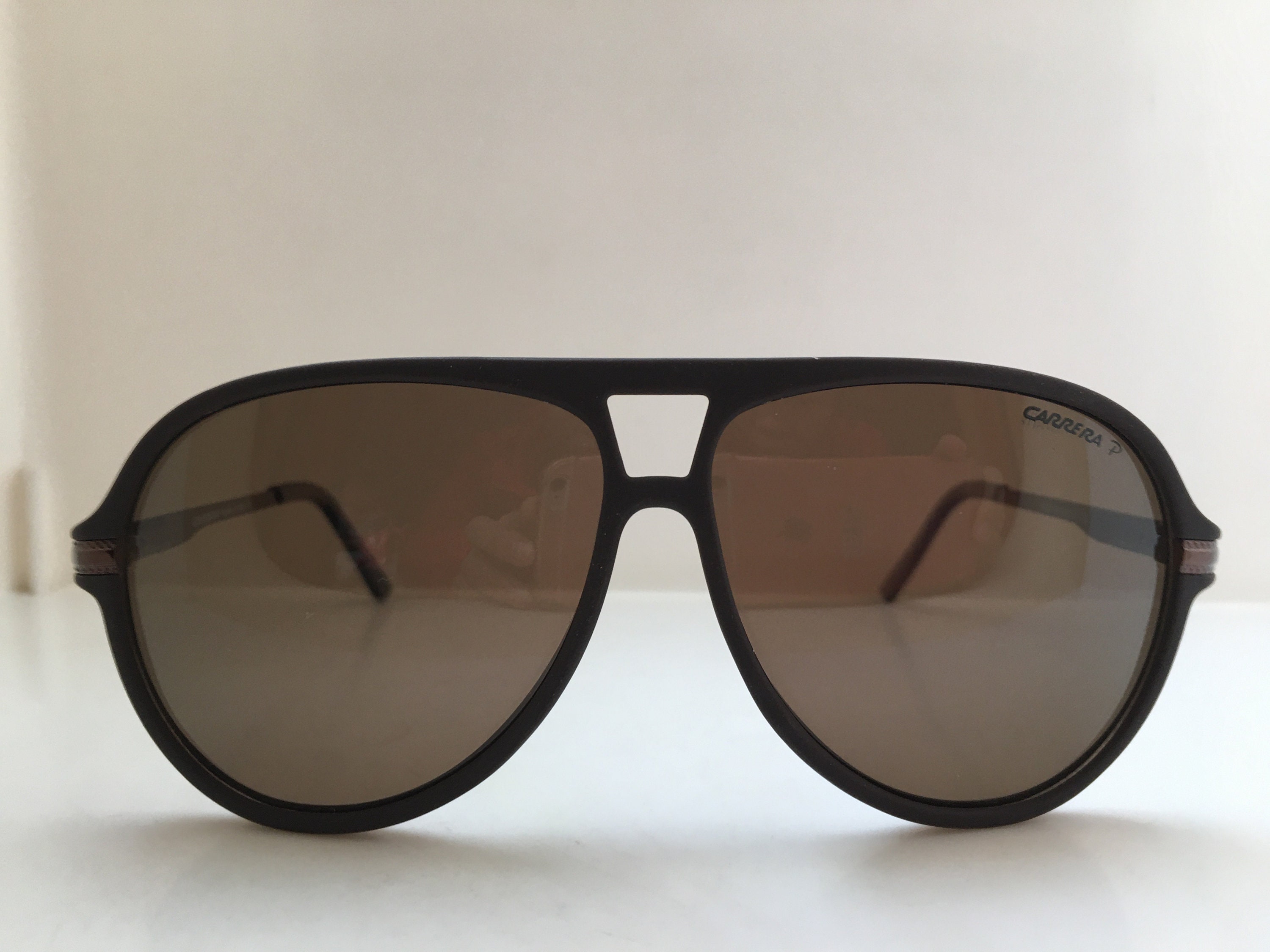 Vintage Carrera Brown Aviator Sunglasses Frame New Old Stock | Etsy