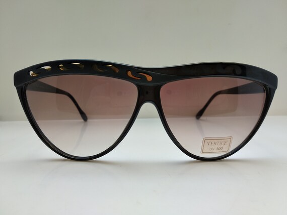 Vintage 80s Vertice Mod 4100 Black Asymmetric Woma
