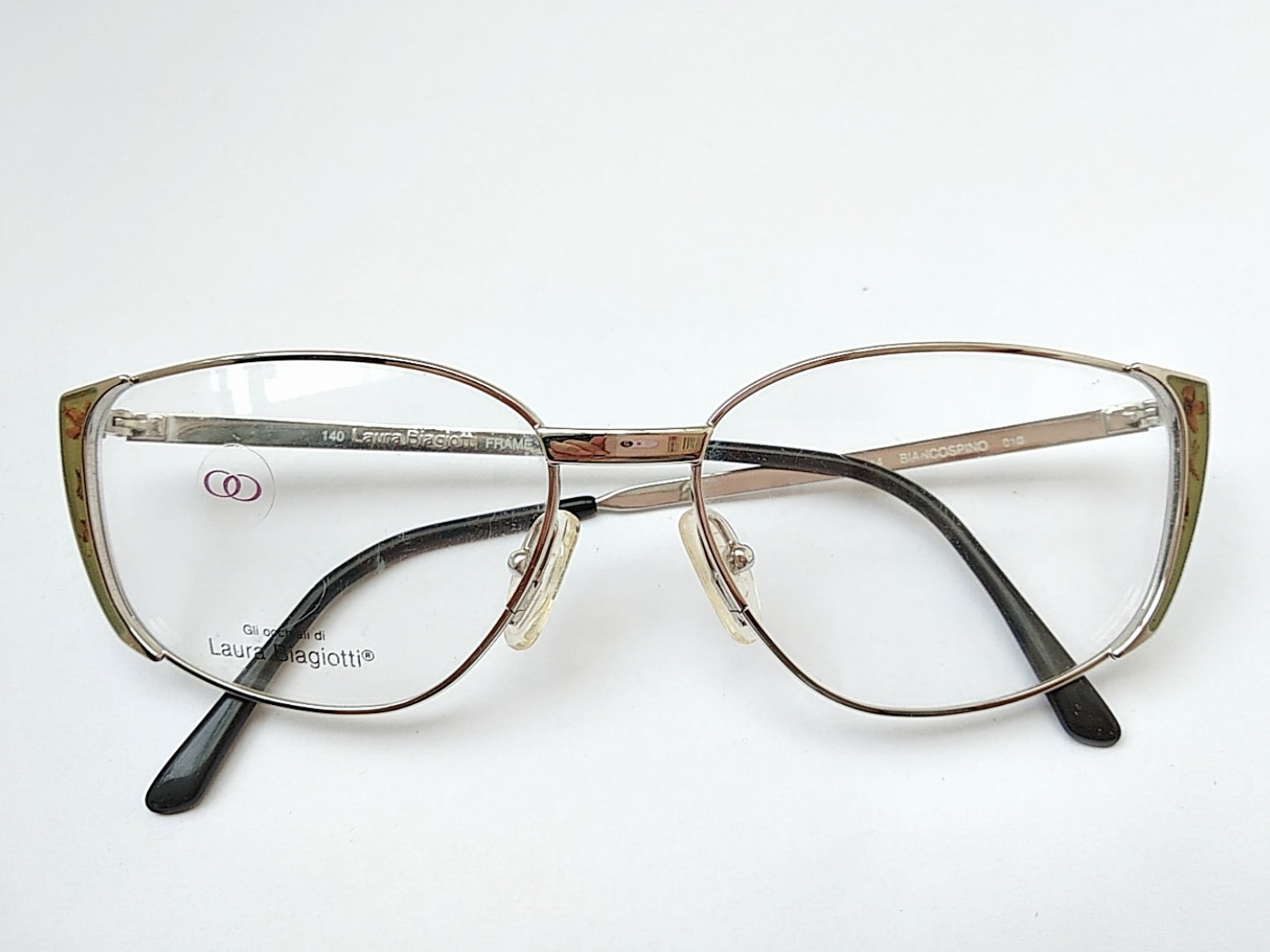 Vintage 80s Laura Biagiotti BIANCOSPINO Woman Eyeglasses | Etsy