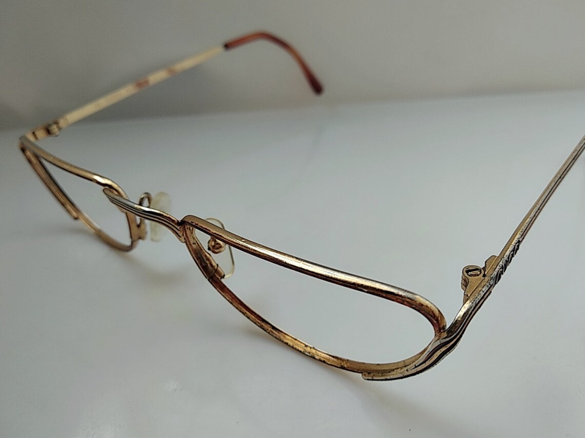 Vintage 80s GUCCI GG 2203 Reading EYEGLASSES Frame Italy Etsy