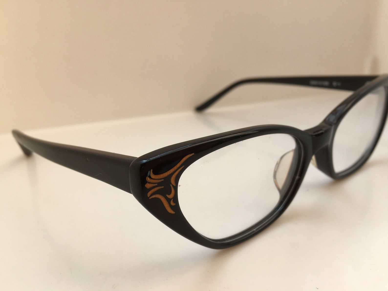 ZOFF ZM010168 Black Acetate Cat Eye Eyeglasses Frame New Old Etsy
