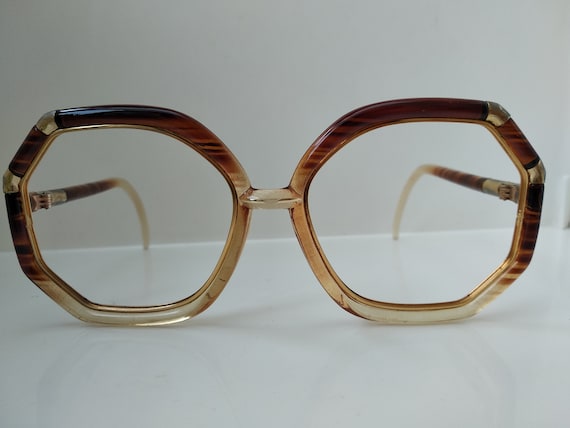 Vintage 80s Ted Lapidus Woman Oversized Eyewear Fr
