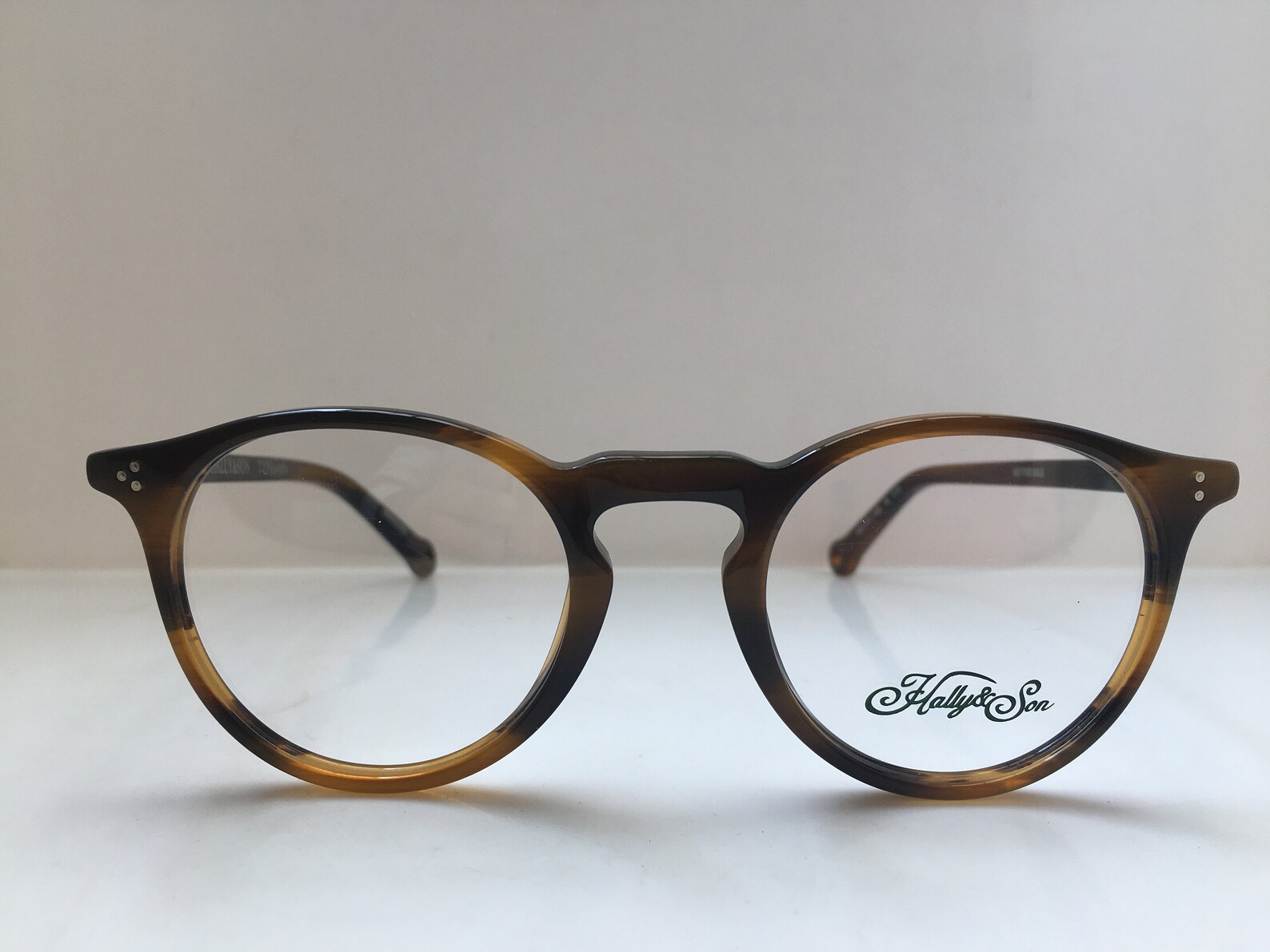 Handmade Acetate Hally & Son Keyhole Bridge Eyeglasses Etsy