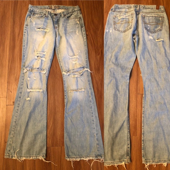 abercrombie destroyed jeans