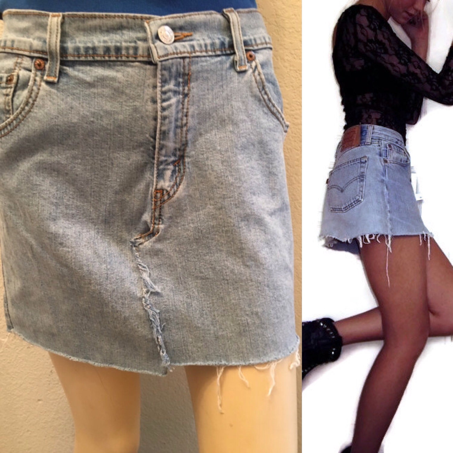 levis jeans skirt