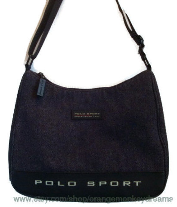 vintage polo sport shoulder bag