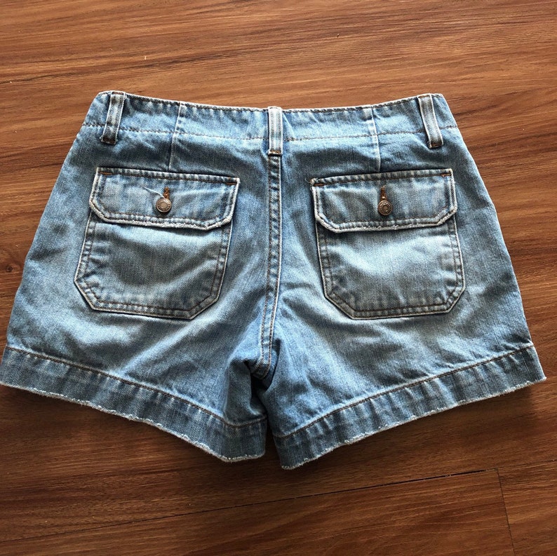Vintage trouser shorts distressed denim WOMEN boho jeans size Etsy