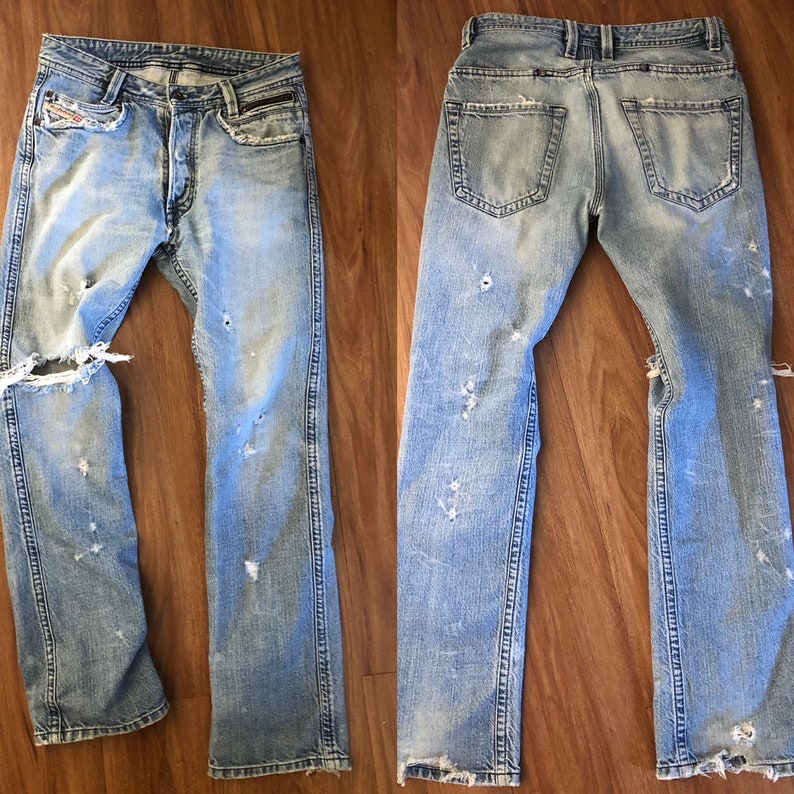 diesel button fly jeans