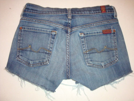 7 for all mankind jean shorts