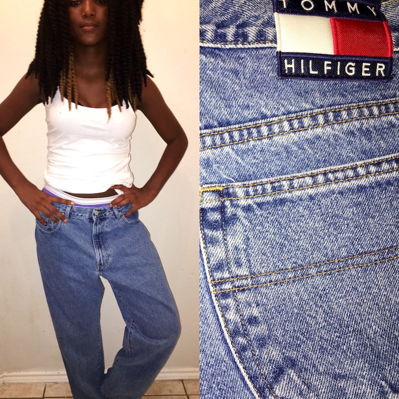 tommy mom jeans 90s