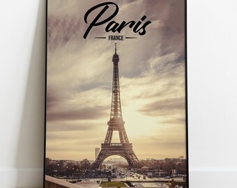 Paris Skyline 23x33 Premium Poster