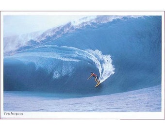 Teahupo Big Surf 24x36 Premium Poster