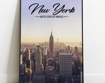 New York Skyline 23x33 Premium Poster
