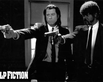 Pulp Fiction Classic Scene 24x36 Premium Poster