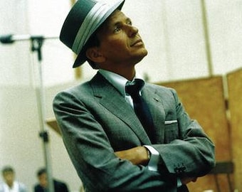 Frank Sinatra In the Studio 24x36 Premium Poster