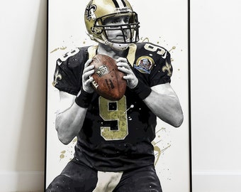 New Orleans Saints Drew Brees Premium Poster