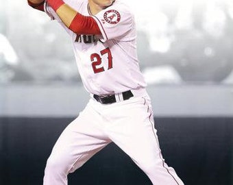 Los Angeles Angels Mike Trout MVP 24x36 Premium Poster