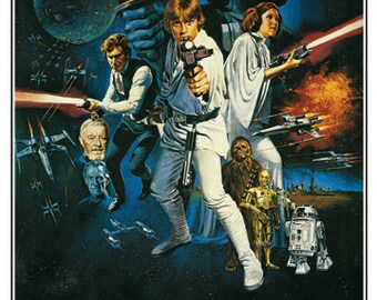 Star Wars New Hope 24x36 Premium Movie Poster