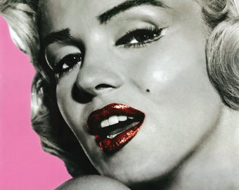 Marylin Monroe Pink 24x36 Premium Poster