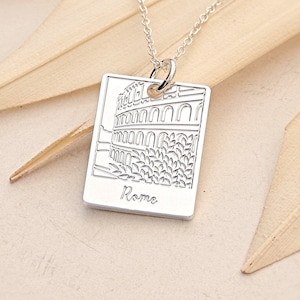 Collar del Coliseo de Roma: Recuerdo de viaje a Roma, Italia